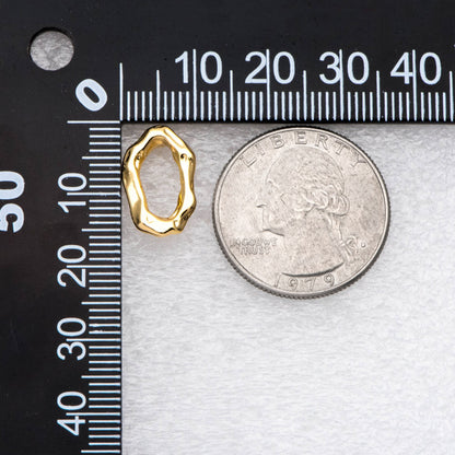 10pcs Gold Oval Ear Posts, Oval Stud Earrings,Jewelry Making, Diy Material, Jewelry Supplies (GB-2393)