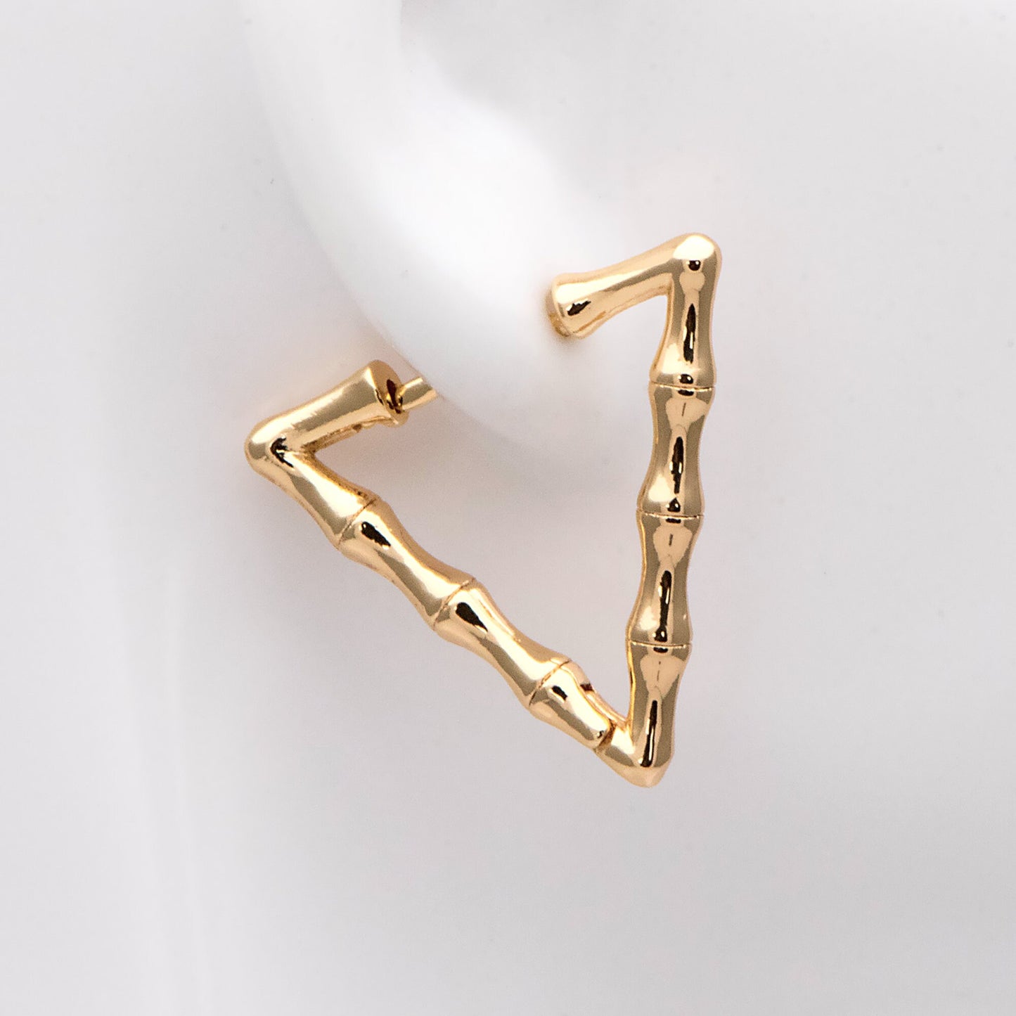 4pcs Gold Triangle Earrings 25mm, Geometric Leverback Earring Components (GB-2334)