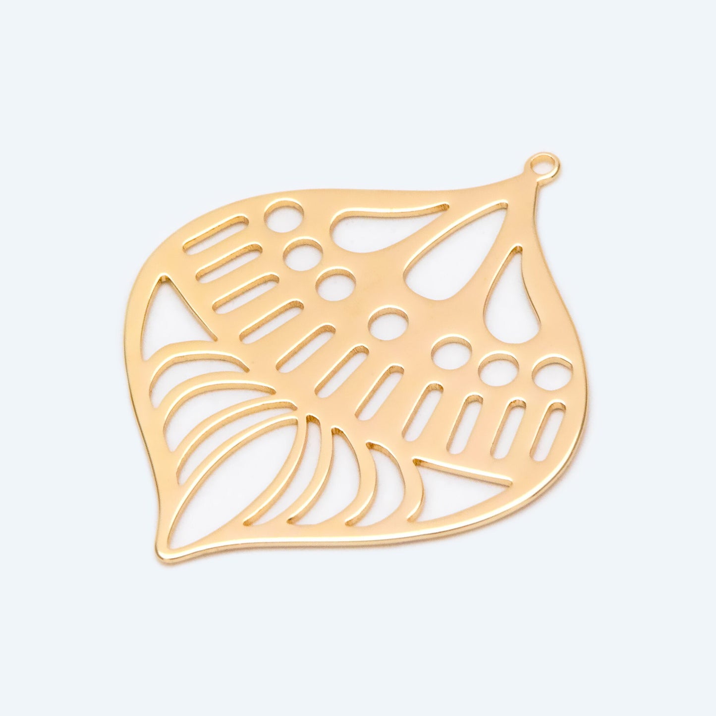 4pcs Gold/ Silver Geometry Teardrop Connector, Geometric Earring Charms, Teardrop Pendant Charms, Laser Cut Geometric Jewelry (GB-2402)