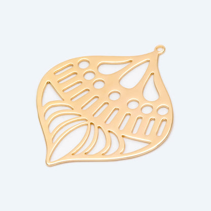 4pcs Gold/ Silver Geometry Teardrop Connector, Geometric Earring Charms, Teardrop Pendant Charms, Laser Cut Geometric Jewelry (GB-2402)