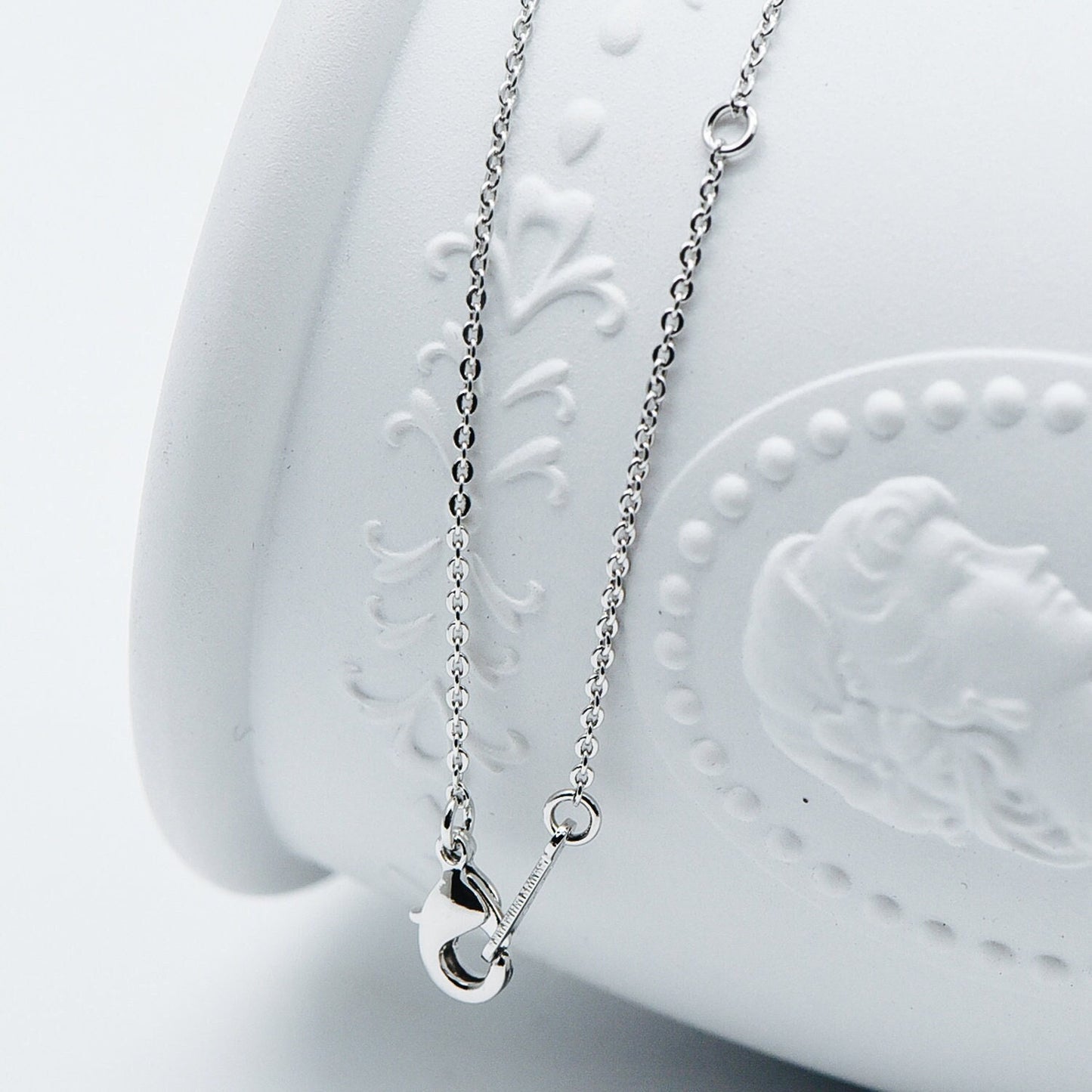 Gold/ Silver Tone Dainty Cable Chains, 18K Gold/ Rhodium plated Brass Finished Necklace, 18 Inches Adjustable, Ready to Wear (#LK-483)