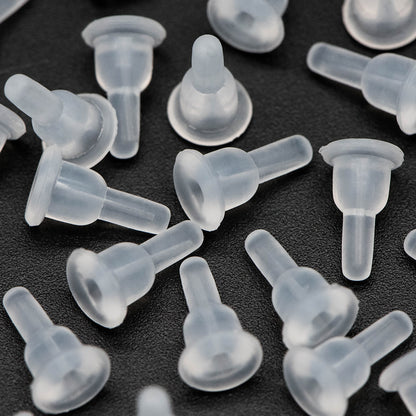 20pcs Rubber Earring Backs, Earring Backs, Rubber Earring Nuts, Earring Nuts, Ear Nuts, Earring Stoppers, Jewelry Supplies (#GB-651-C)