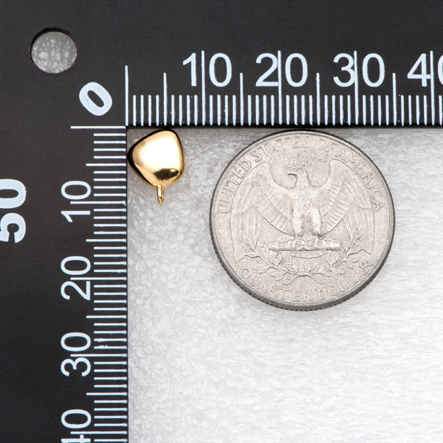 10pcs Gold Irregular Earring with Loop, Real Gold Plated Brass Geometric Earring Studs (GB-2608)