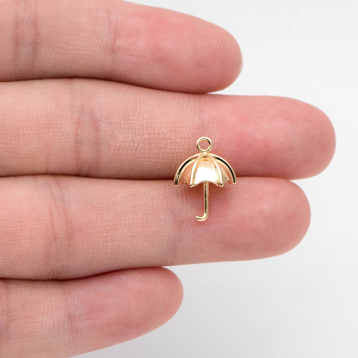 10pcs 3D Umbrella Charm, Earring Charm, Jewelry Making Supplies, DIY Material Wholesale (GB-2621)