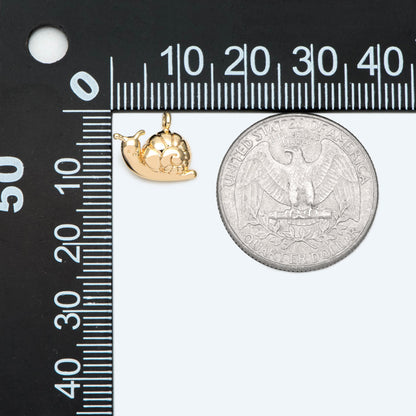 10pcs Gold snail Charm, Earring Findings, Jewelry Making, Diy Material, Jewelry Supplies(GB-2647)