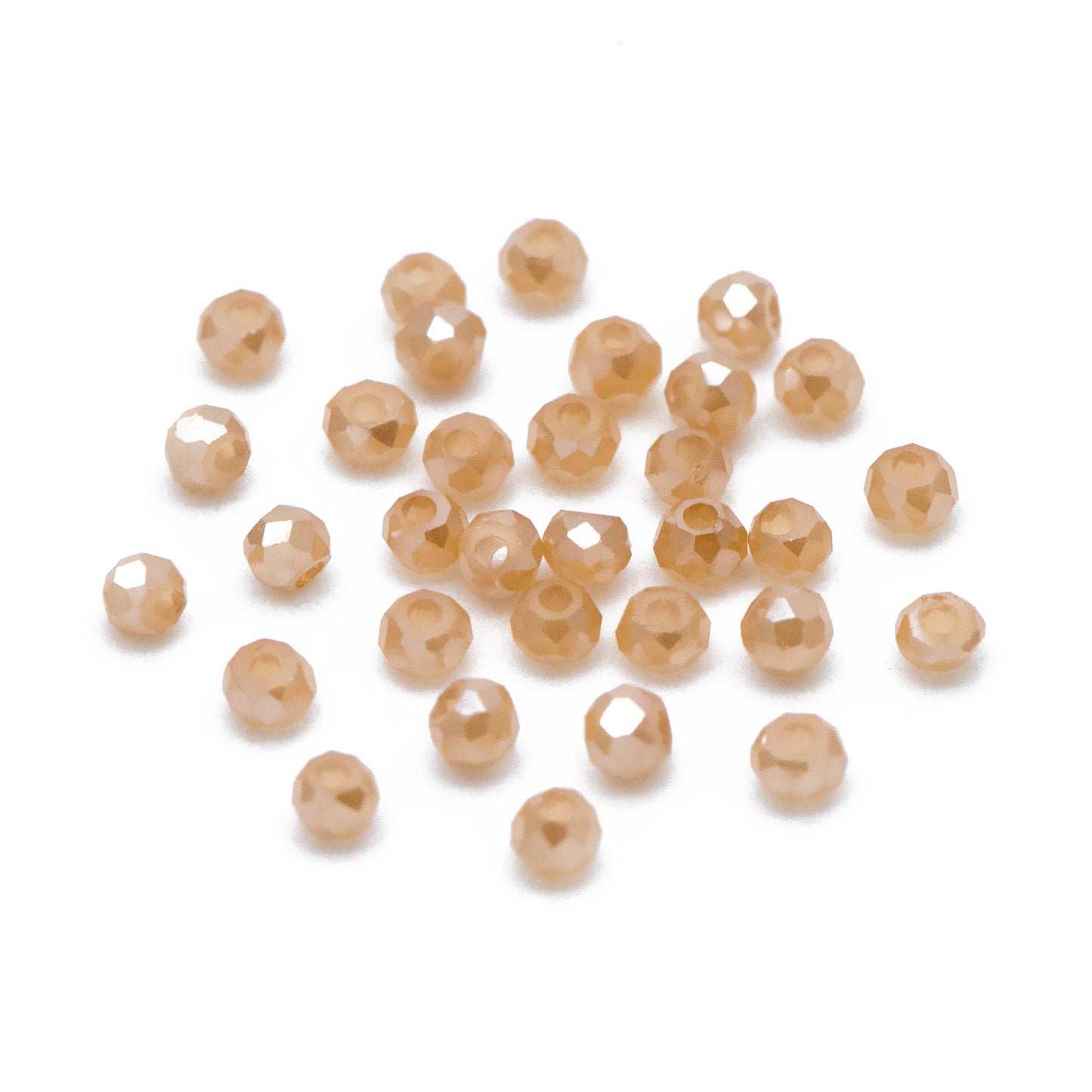Crystal Faceted Rondelle Beads 2mm, Tiny Size Glass Spacer Beads, Sparkly Coffee Brown (BZ02-38) /150 beads