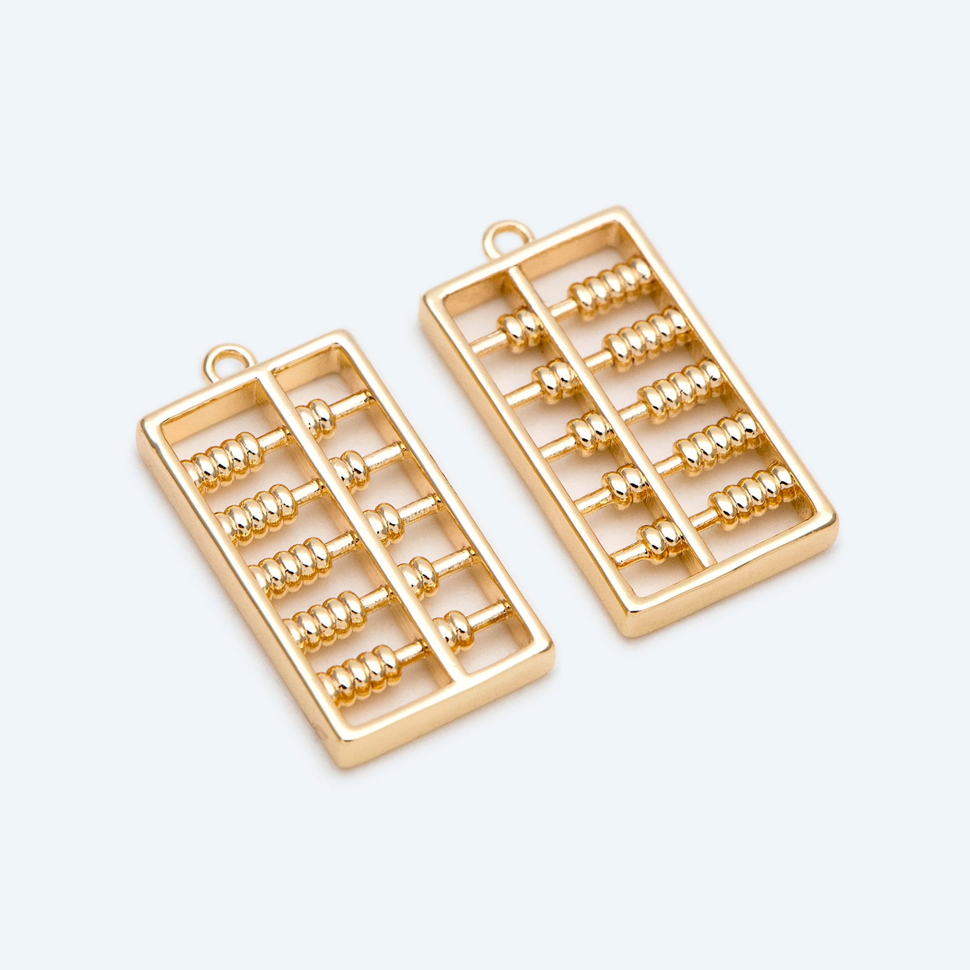 4pcs Gold Abacus Charm Pendant, Jewelry Making, Diy Material, Jewelry Supplies (GB-2684)