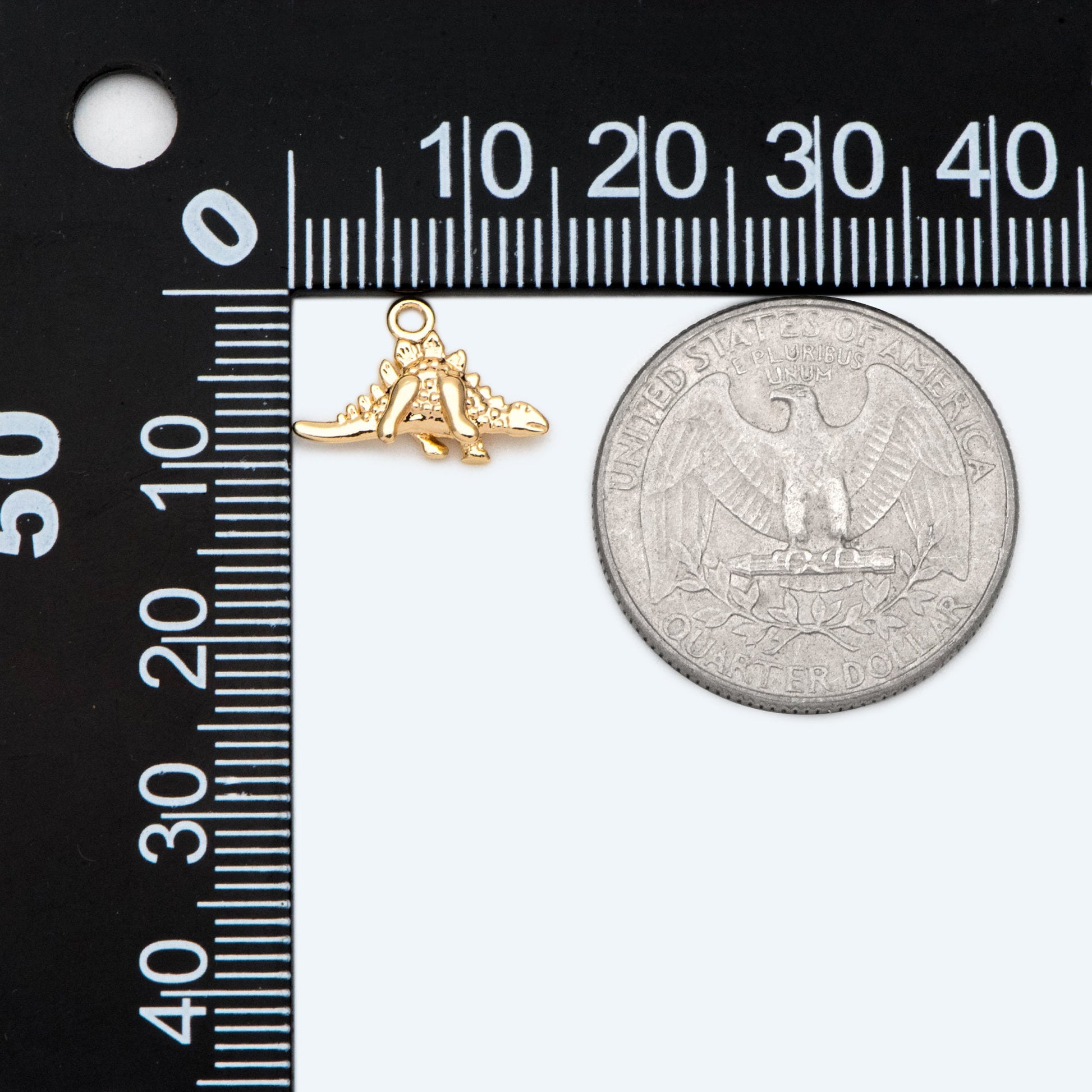 10pcs Gold/ Silver Tiny Dinosaur Charm, Jewelry Making, Diy Material, Jewelry Supplies (GB-2650-A)