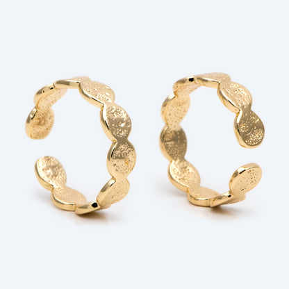4pcs Gold/ Silver Hammered beaded Finger Ring, Everyday Ring, Modern Style Ring, Fashion Rings, Dainty Rings (#JZ-030-A)