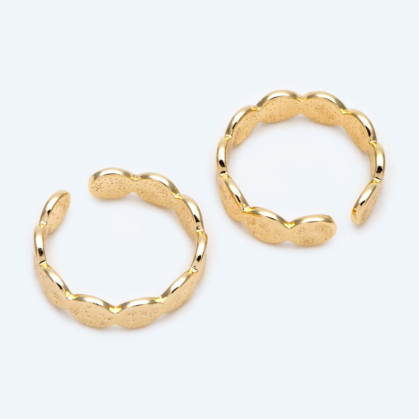 4pcs Gold/ Silver Hammered beaded Finger Ring, Everyday Ring, Modern Style Ring, Fashion Rings, Dainty Rings (#GB-2693)