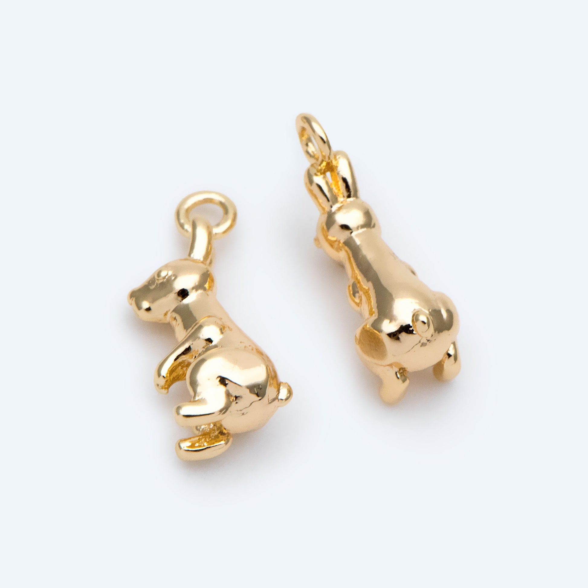 10pcs Gold Rabbit Charm, Jewelry Making, Diy Material, Jewelry Supplies (GB-2835-C)