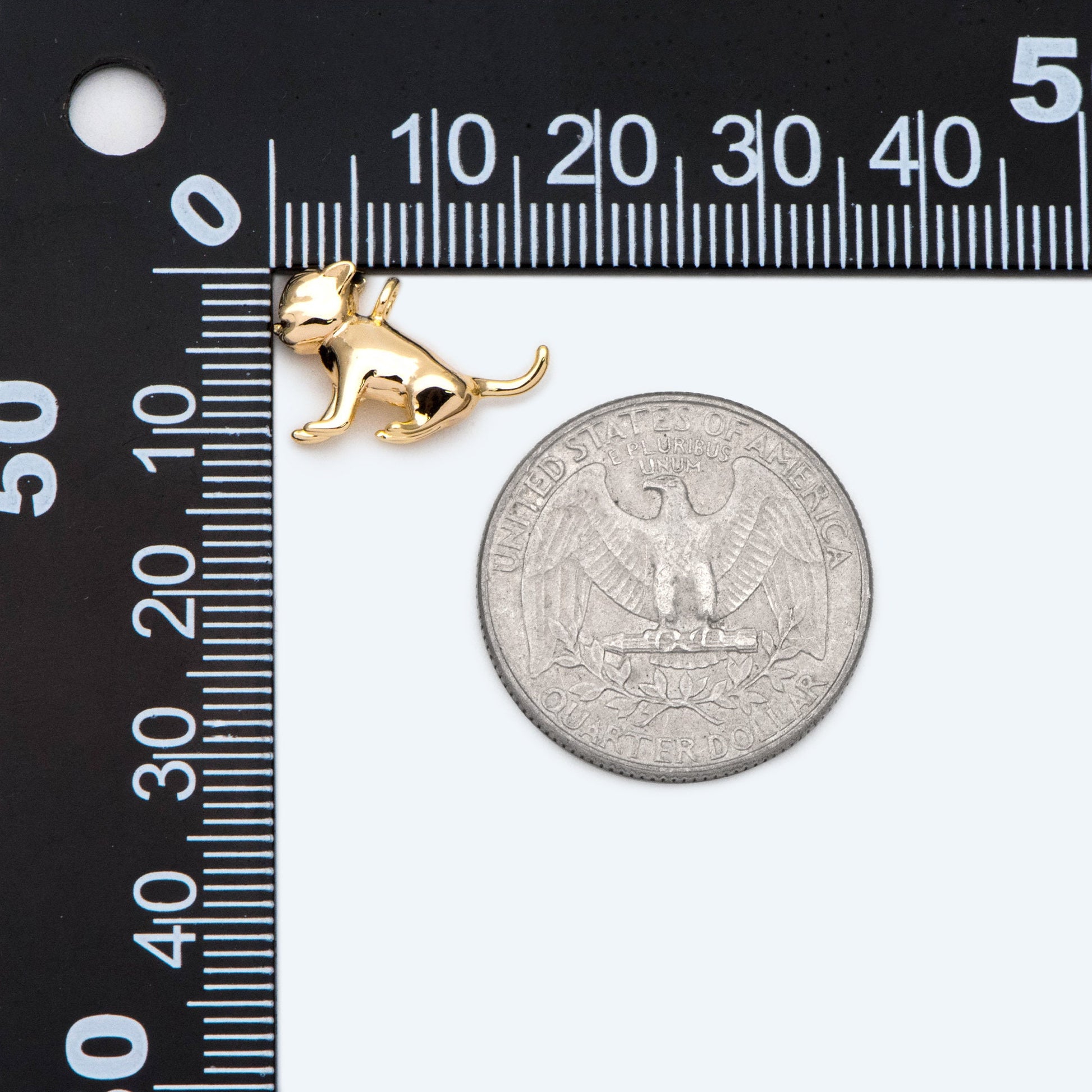 10pcs Gold 3D Dog Charm, Jewelry Making, Diy Material, Jewelry Supplies (GB-2668-B)