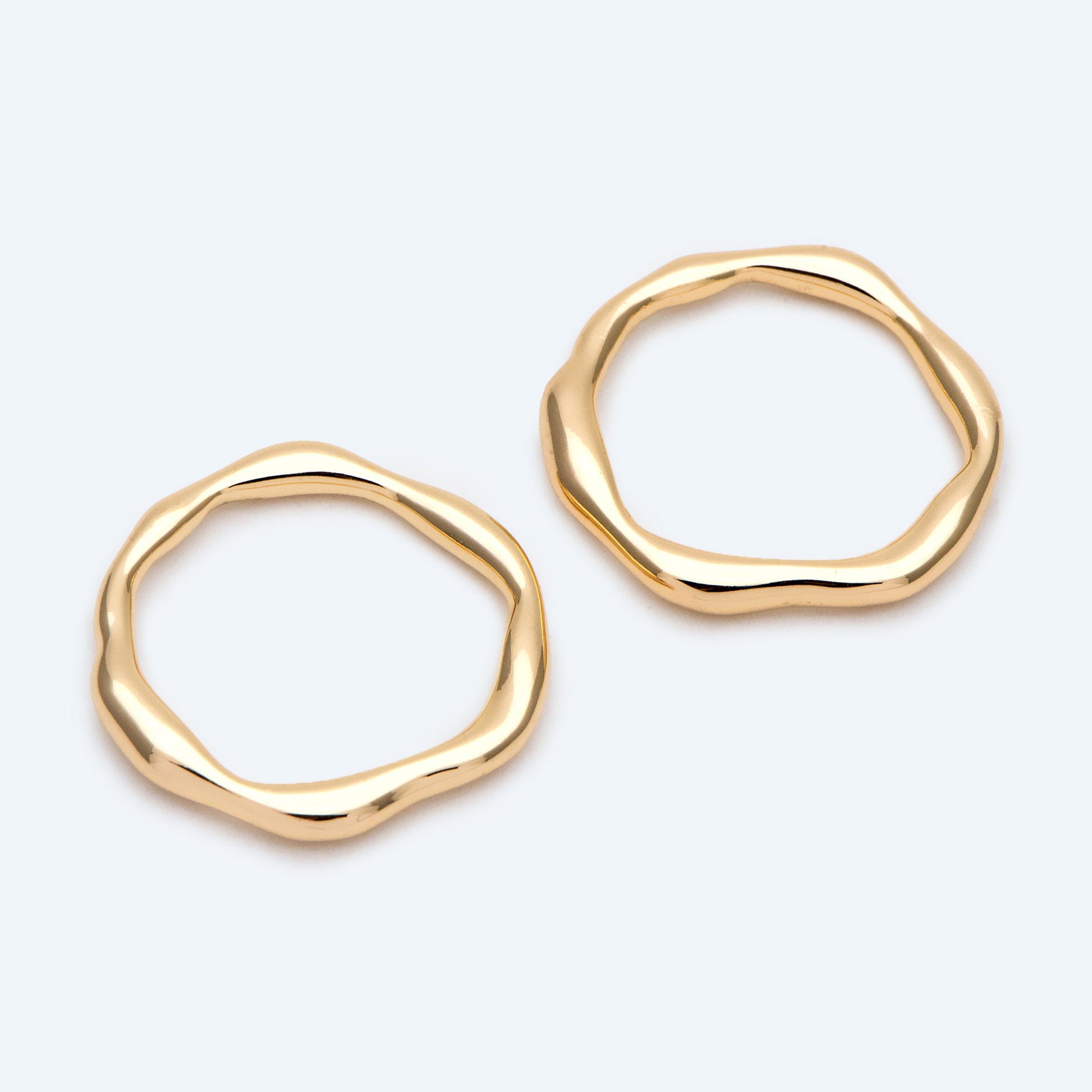 4pcs Gold Irregular Ring, Statement Ring, Layering Ring, Signet Ring, Wave Ring, Minimalist Finger Ring (#JZ-020-C)