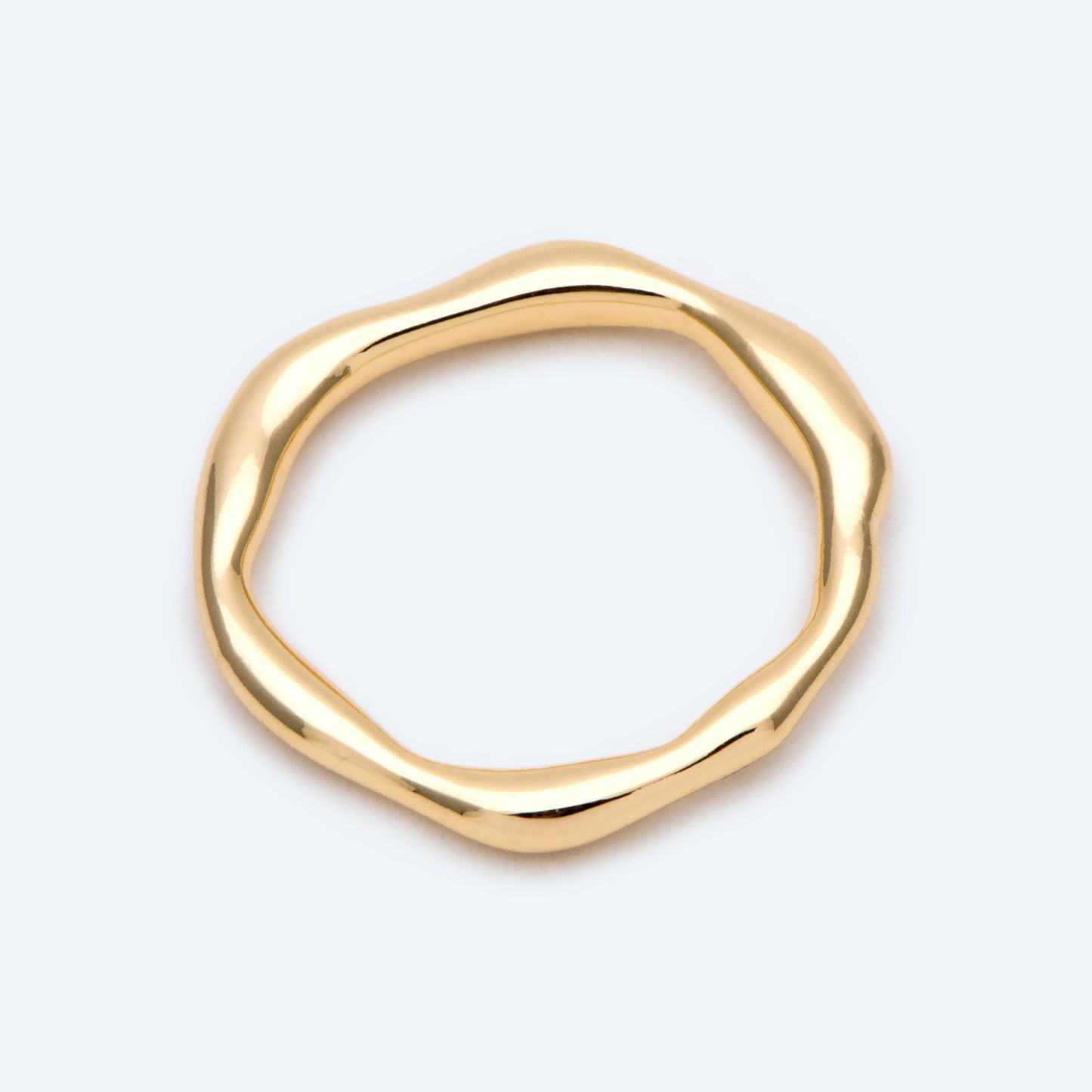 4pcs Gold Irregular Ring, Statement Ring, Layering Ring, Signet Ring, Wave Ring, Minimalist Finger Ring (#JZ-020-C)