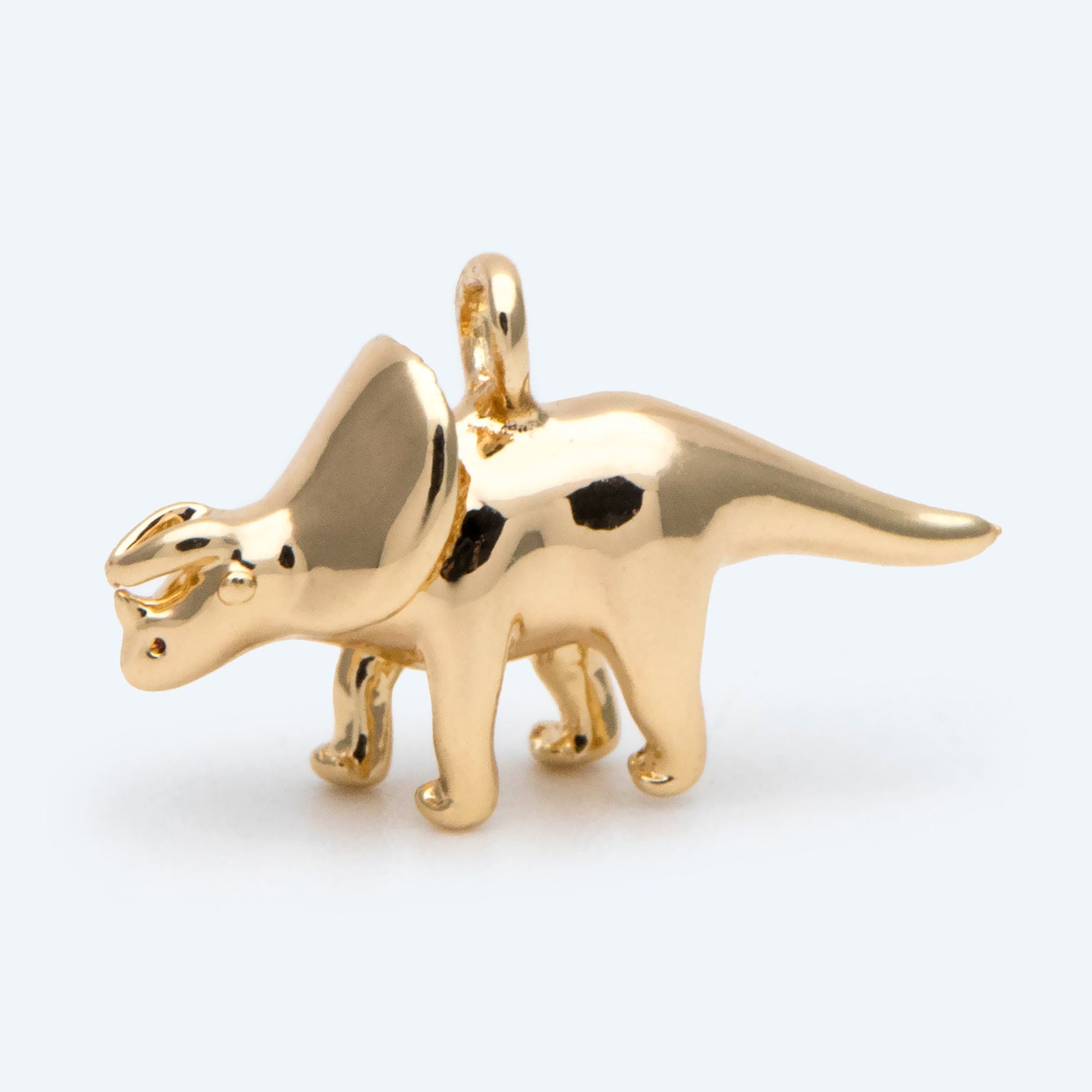 10pcs Gold/ Silver Tiny Dinosaur Charm, Jewelry Making, Diy Material, Jewelry Supplies (GB-2650-C)