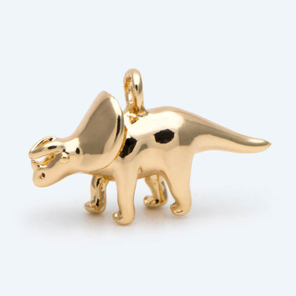 10pcs Gold/ Silver Tiny Dinosaur Charm, Jewelry Making, Diy Material, Jewelry Supplies (GB-2650-C)