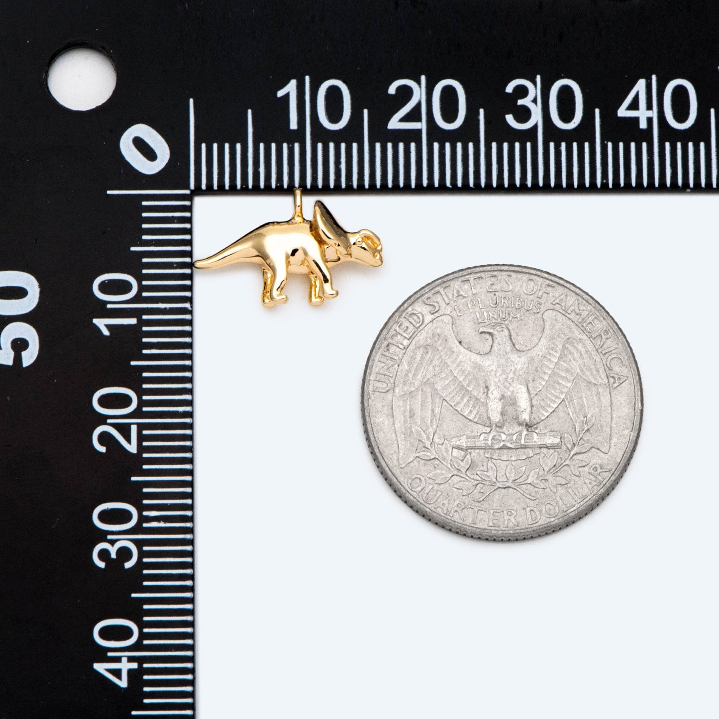 10pcs Gold/ Silver Tiny Dinosaur Charm, Jewelry Making, Diy Material, Jewelry Supplies (GB-2650-C)