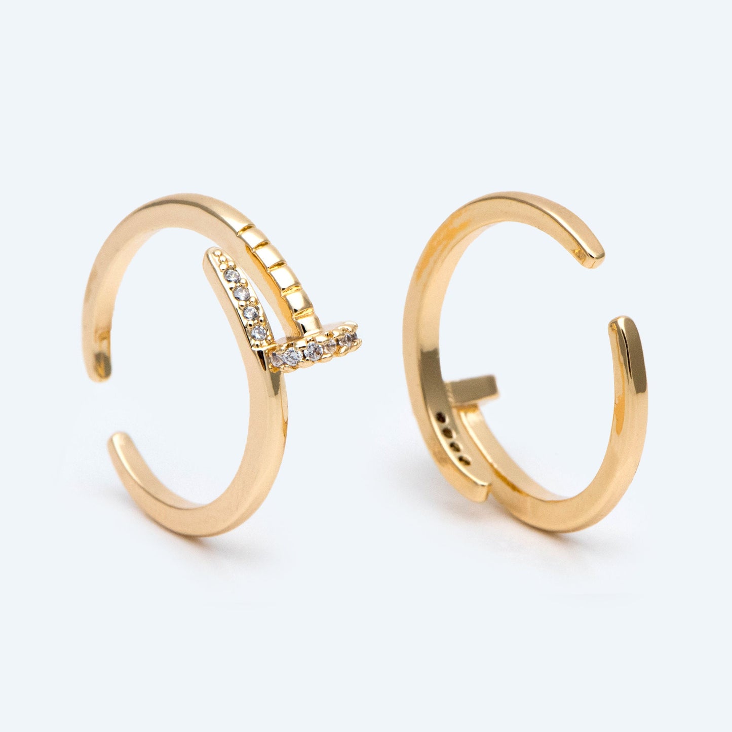 4pcs CZ Pave Ring, Minimalist Ring, Stacking Rings, Gift for Her (JZ-044)