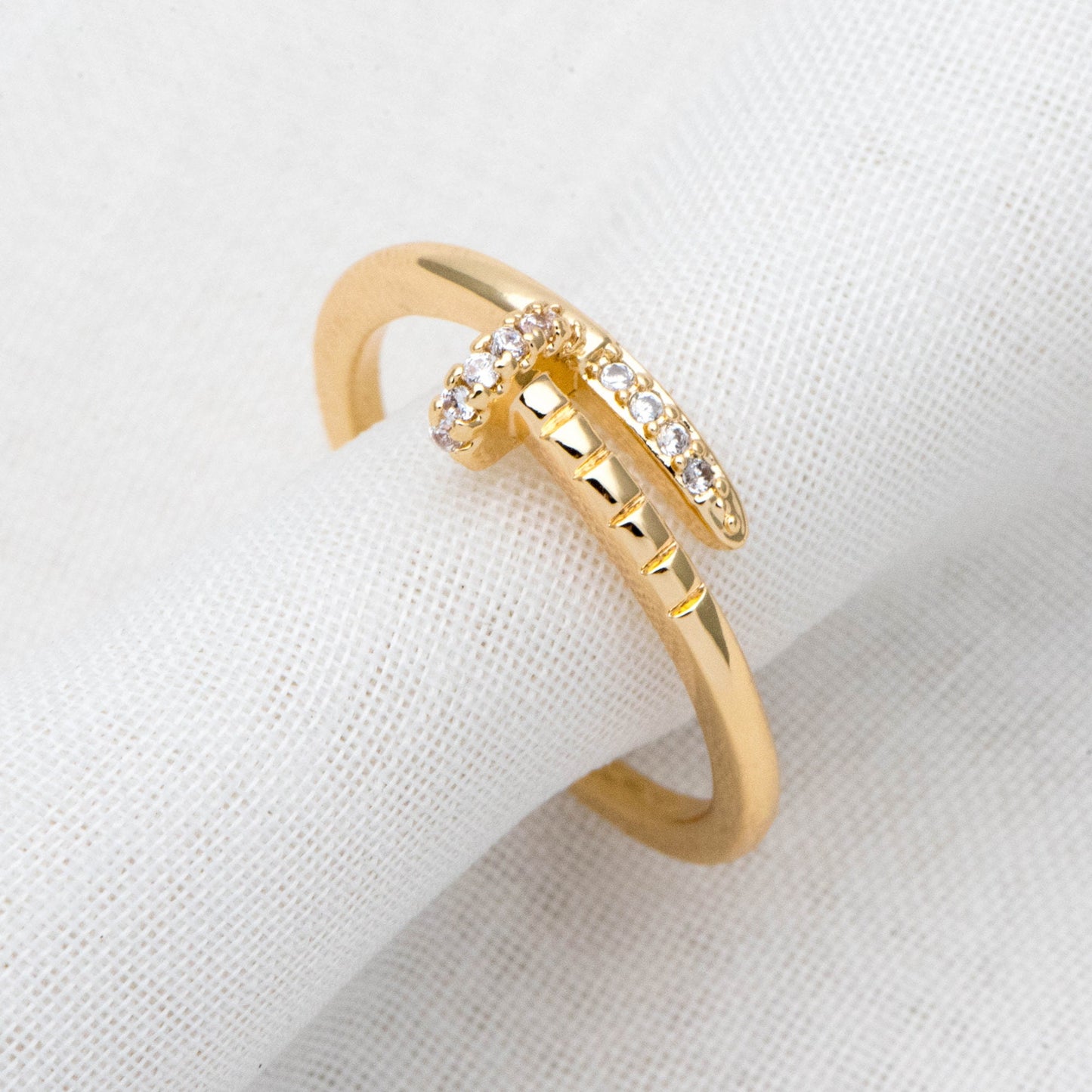 4pcs CZ Pave Ring, Minimalist Ring, Stacking Rings, Gift for Her (GB-2715)