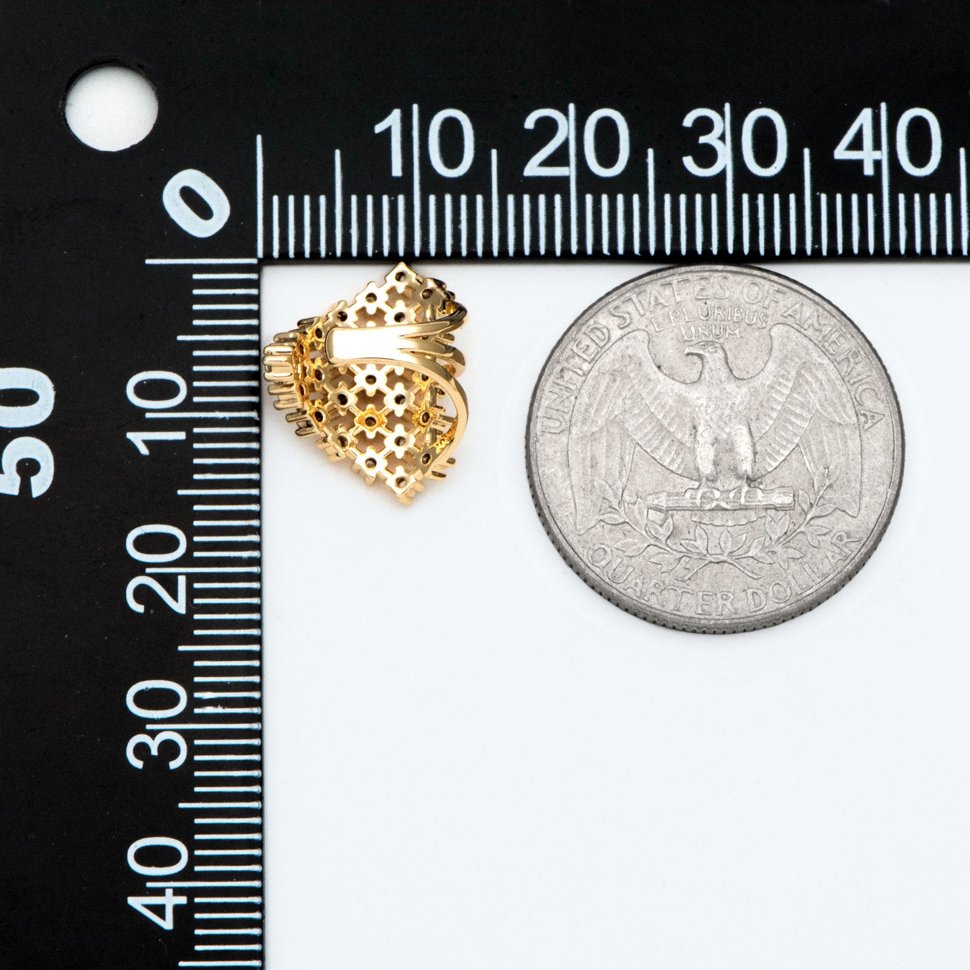 4pcs CZ Pave Gold Ear Cuffs, Dainty Ear Cuff, Delicate Ear Cuff, Ear Cuff No Piercing (GB-2655)