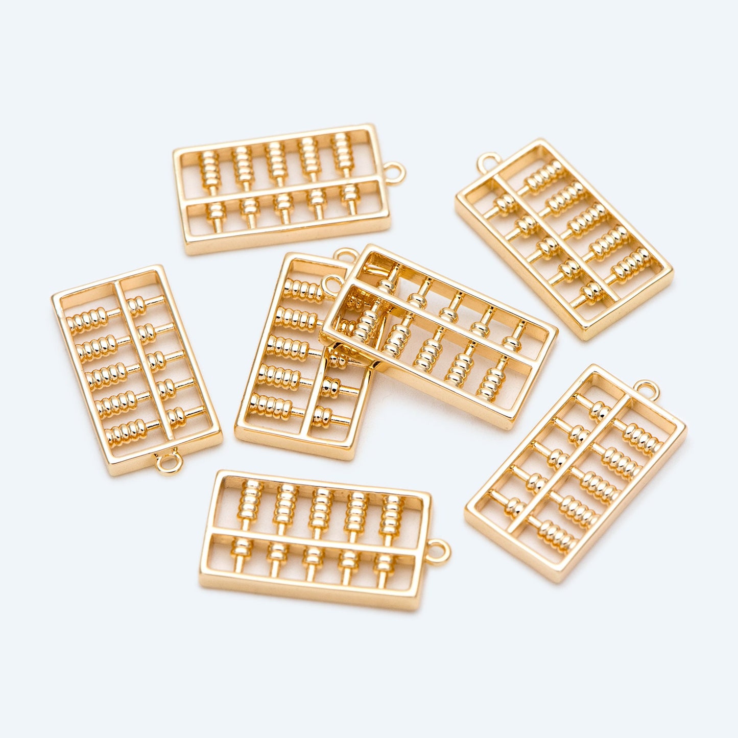 4pcs Gold Abacus Charm Pendant, Jewelry Making, Diy Material, Jewelry Supplies (GB-2684)