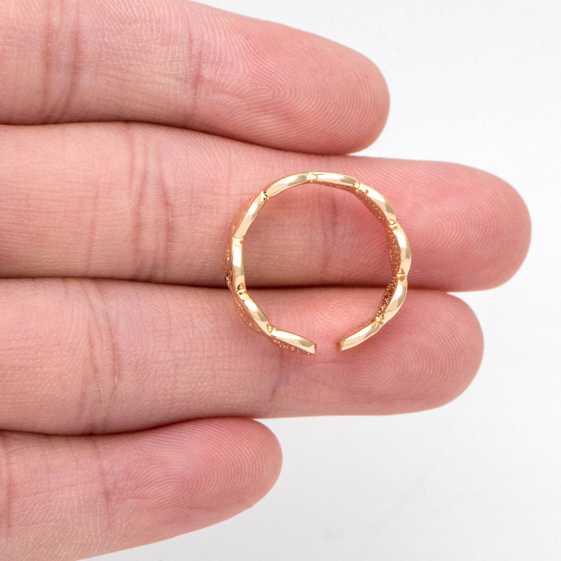 4pcs Gold/ Silver Hammered beaded Finger Ring, Everyday Ring, Modern Style Ring, Fashion Rings, Dainty Rings (#GB-2693)