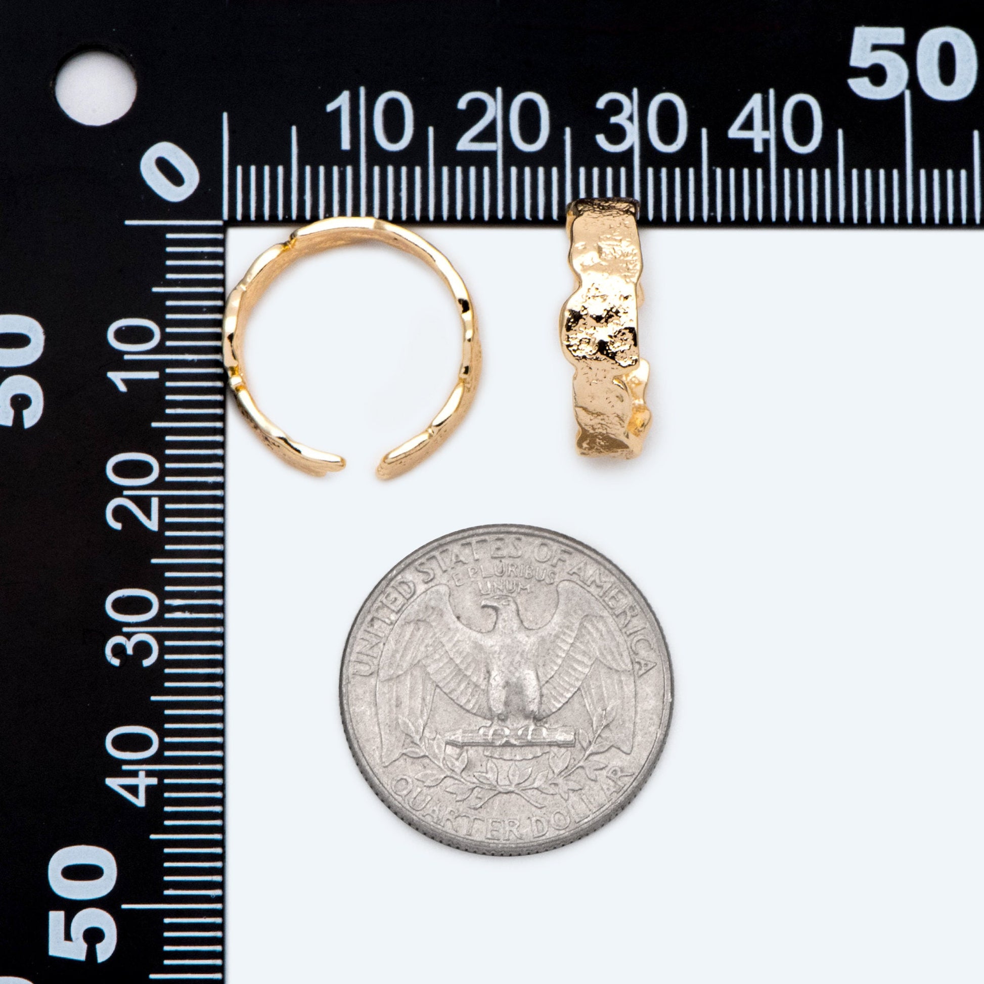 4pcs Hammered Gold Finger Ring, Everyday Ring, Modern Style Ring, Fashion Rings, Dainty Rings (#JZ-030-B)