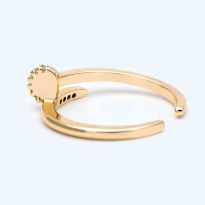 4pcs CZ Pave Ring, Minimalist Ring, Stacking Rings, Gift for Her (GB-2715)