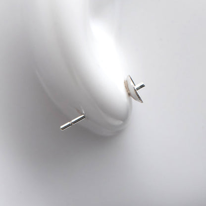 10pcs 925 Sterling Silver Stud Earrings, Ear Post with 4mm Cup, Peg Pearl Findings (CY-017)