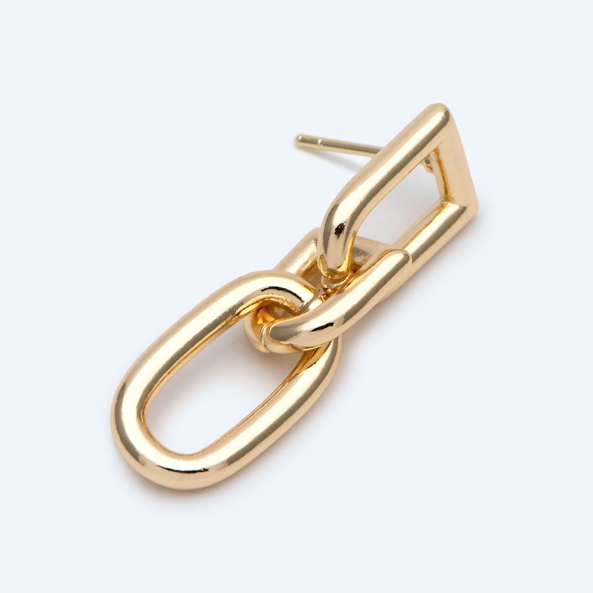 4pcs Long Link Chain Earrings, Thick Chain Earrings, Gold Chunky Chain Link Earrings, Gold Drop Earrings, Long Dangle Earring (GB-2777)