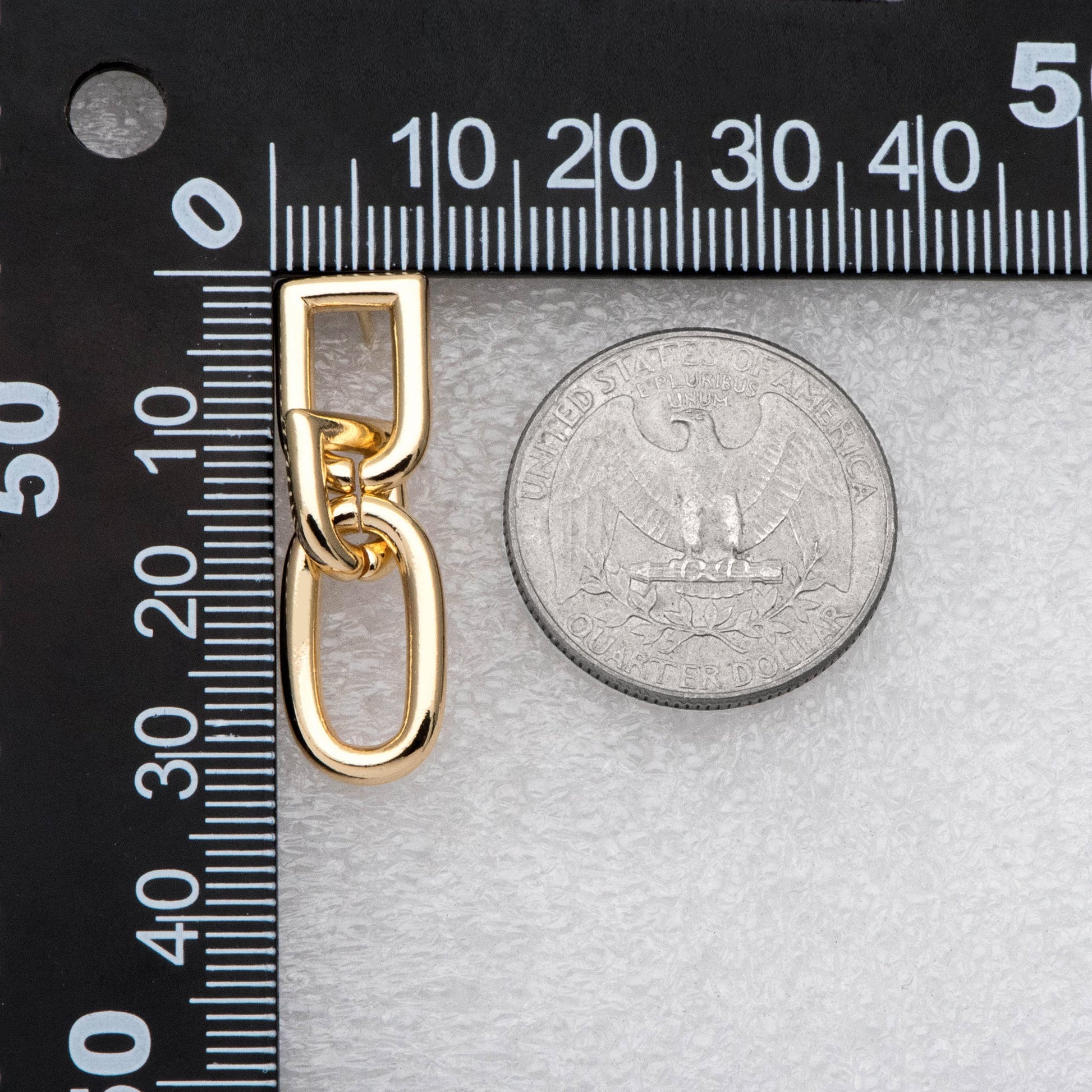 4pcs Long Link Chain Earrings, Thick Chain Earrings, Gold Chunky Chain Link Earrings, Gold Drop Earrings, Long Dangle Earring (GB-2777)