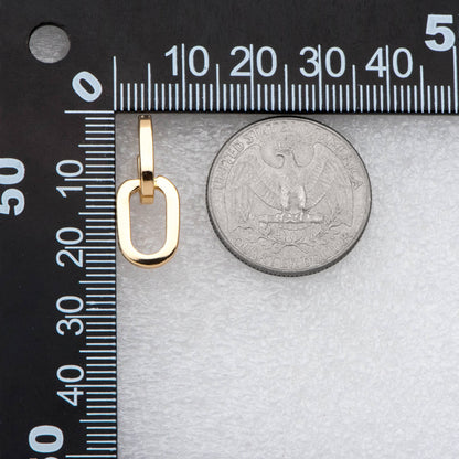 4pcs Gold Oval Ear Posts, Minimal Geometric Earrings, Minimalist Stud Earrings, Chain Link Earwire (GB-2781)