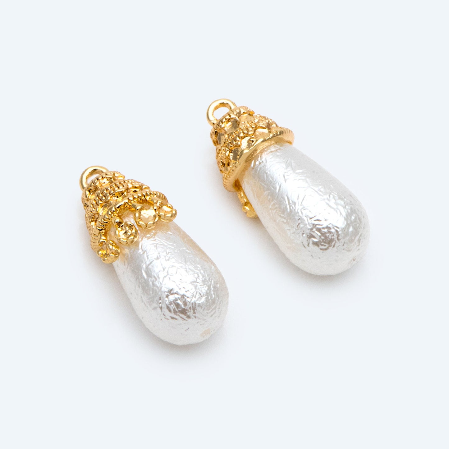 10pcs Gold Bead Caps 10X8mm, Real Gold plated Brass, Jewelry Making, Diy Material, Jewelry Supplies (GB-2802)