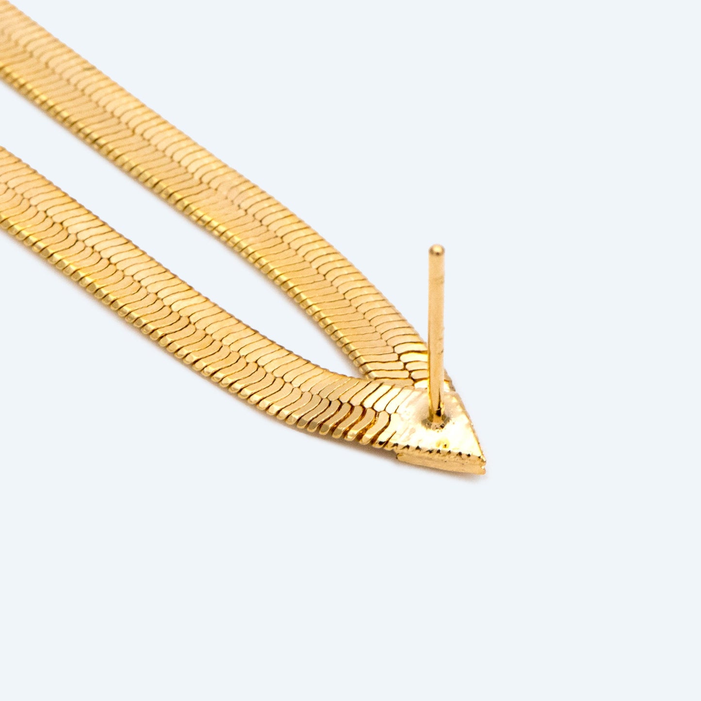 4pcs Gold/ Silver Snake Chain Earrings, Tassel Stud Earring, Dangling Earrings, Simple Long Earrings, Minimalist Earrings (GB-2809)