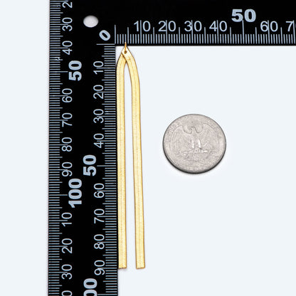 4pcs Gold/ Silver Snake Chain Earrings, Tassel Stud Earring, Dangling Earrings, Simple Long Earrings, Minimalist Earrings (GB-2809)