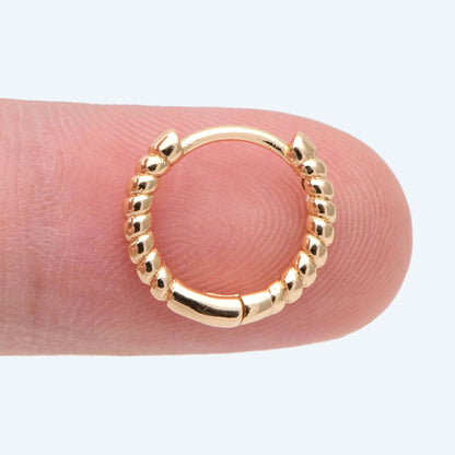 4pcs Gold Minimalist Hoop Earrings, 13mm, Gold Huggie Earrings, Gold Huggie Hoops (GB-2815-B)