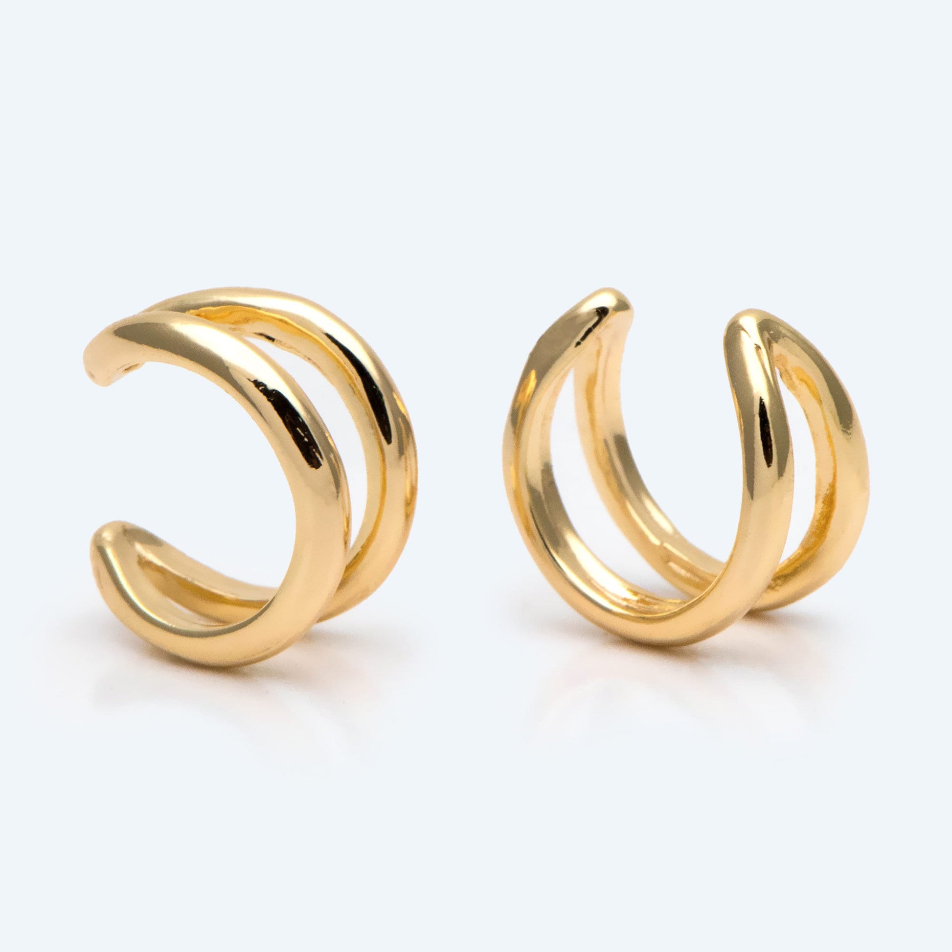 10pcs Gold/ Silver tone Ear Cuff, Cartilage, Fake Piercing, Cartilage Ear Cuff, Ear Wrap, Earcuff (GB-2826)