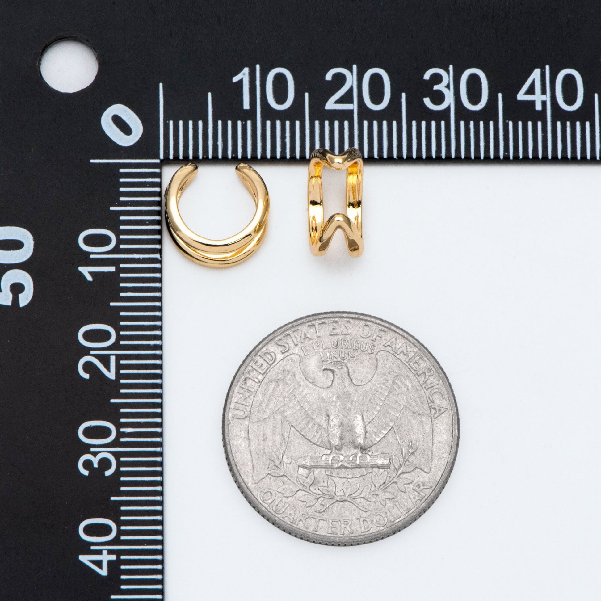 10pcs Gold/ Silver tone Ear Cuff, Cartilage, Fake Piercing, Cartilage Ear Cuff, Ear Wrap, Earcuff (GB-2826)