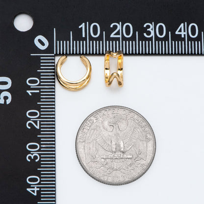 10pcs Gold/ Silver tone Ear Cuff, Cartilage, Fake Piercing, Cartilage Ear Cuff, Ear Wrap, Earcuff (GB-2826)