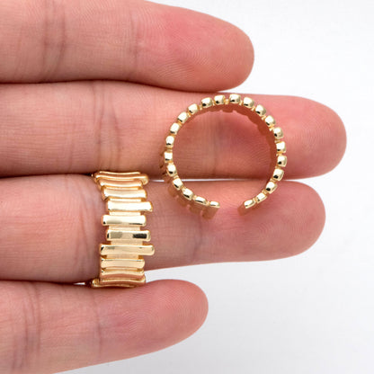 4pcs Gold Finger Ring, Everyday Ring, Modern Style Ring, Fashion Rings, Dainty Rings (#GB-2831)