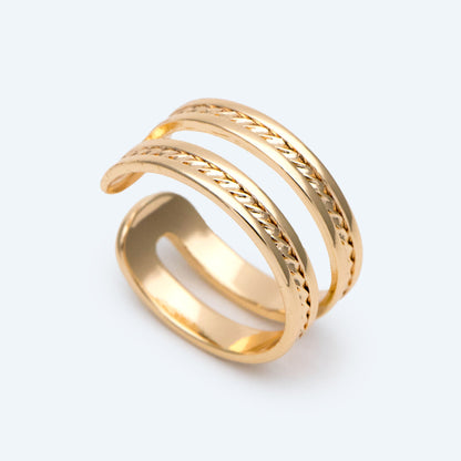 4pcs Gold Finger Ring, Everyday Ring, Modern Style Ring, Fashion Rings, Dainty Rings, Adjustable Ring (#GB-2847)