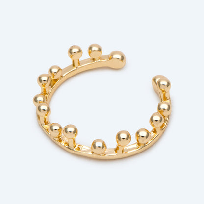 4pcs Gold Crown Ring, Adjustable Rings, King Ring, Everyday Ring, Queen Ring, Modern Style Ring, Fashion Rings (#JZ-029-B)
