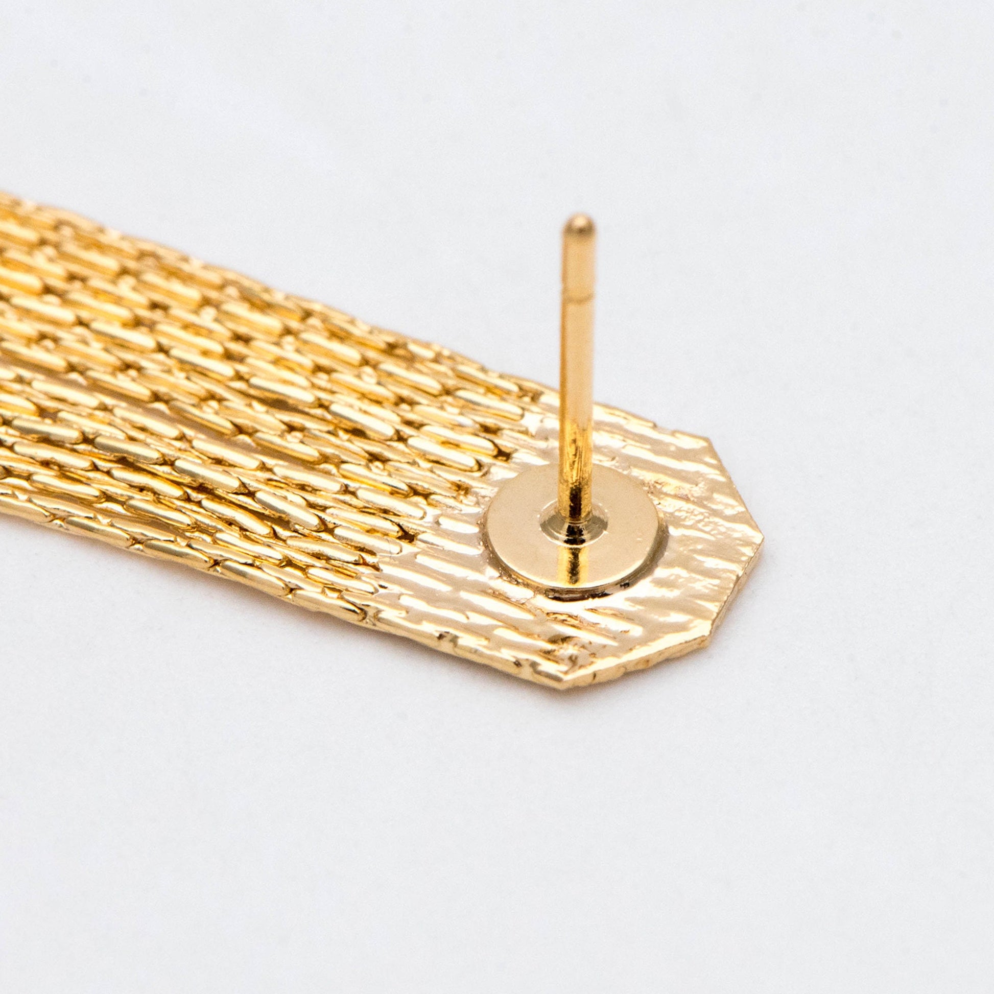 4pcs Chain Tassel Earrings, Long Tassel Stud Earring, Gold Dangling Earrings, Minimalist Earrings (GB-2889)