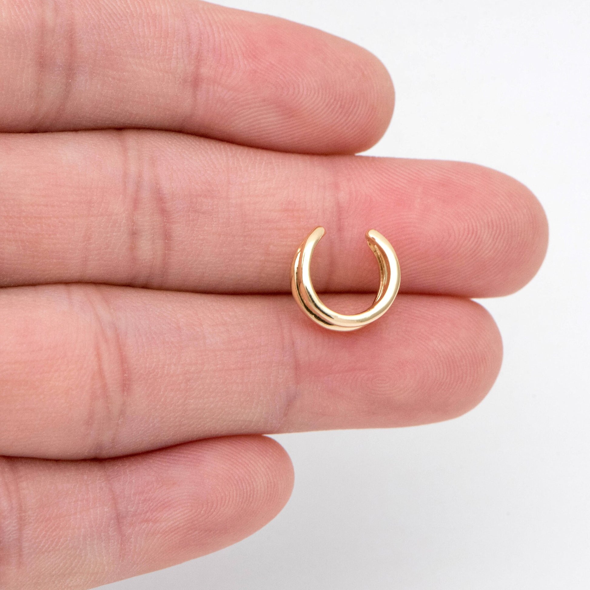 10pcs Gold/ Silver tone Ear Cuff, Cartilage, Fake Piercing, Cartilage Ear Cuff, Ear Wrap, Earcuff (GB-2826)