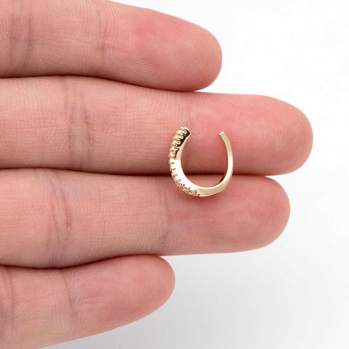 4pcs CZ Pave Ear Cuff, Cartilage Ear Cuff, Dainty Earcuff Earring (GB-1335-C)