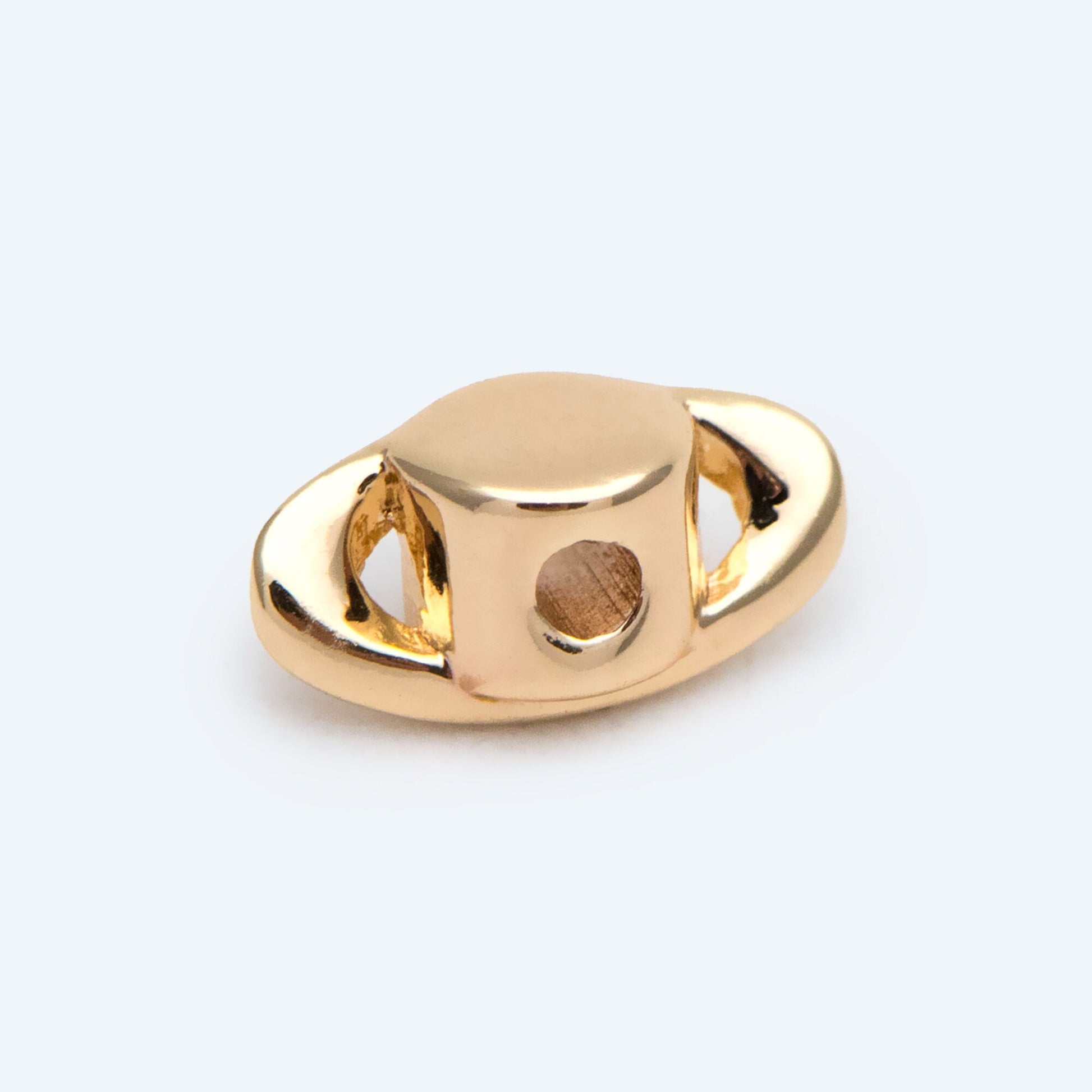 10pcs Gold Saturn Spacer Beads, Real Gold plated Brass Spacer Beads (GB-2964-C)