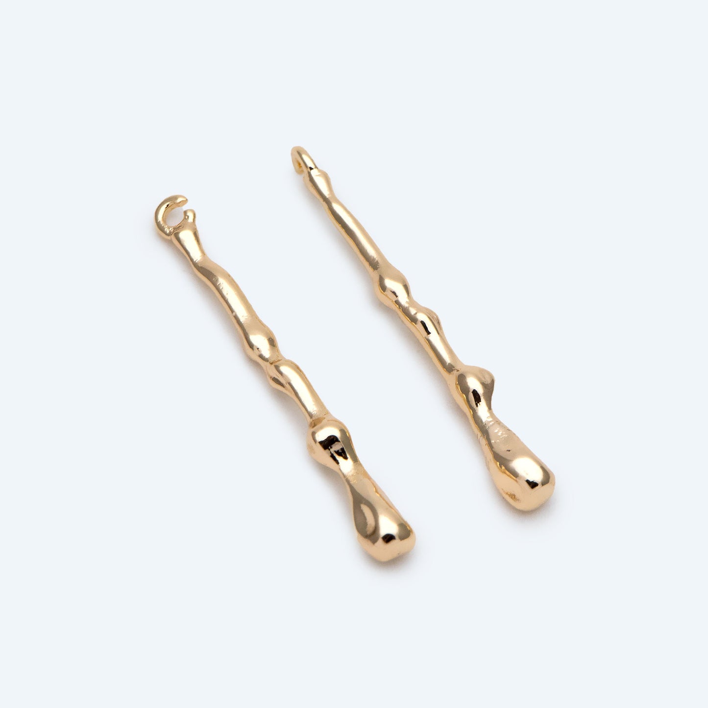 10pcs Gold Bar Charm, Drop Charm, Jewelry Making, Diy Material, Jewelry Supplies (GB-2416-B)