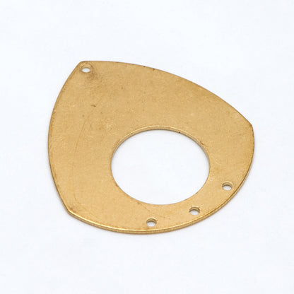 10pcs Raw Brass Teardrop Charm Pendants, Brass Findings Wholesale (RB-214)