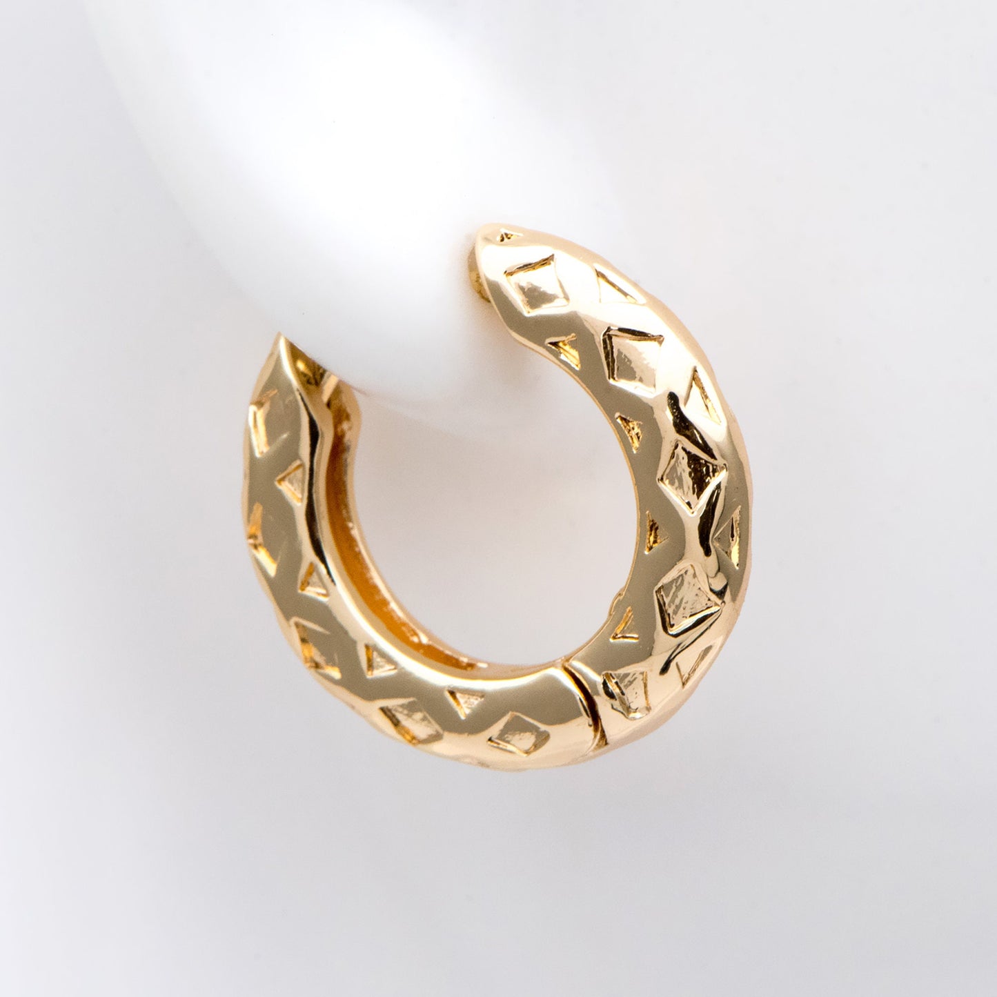 4pcs Gold Hoop Earrings, Gold Huggie Earrings, Gold Hoops, Huggies (GB-3021)