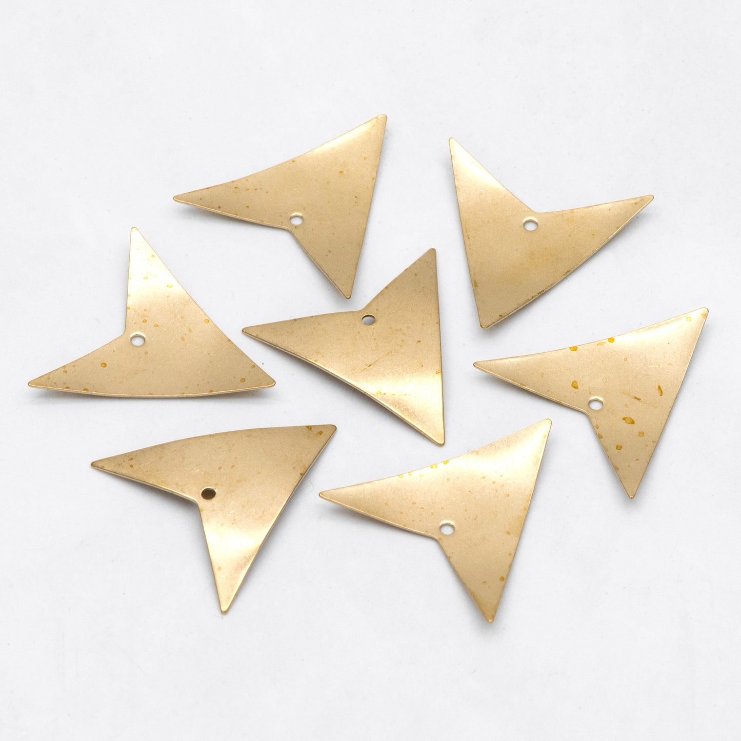 10pcs Raw Brass Arrow Charm Pendants, Brass Findings Wholesale (RB-297)